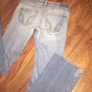 hollister worn flare jeans